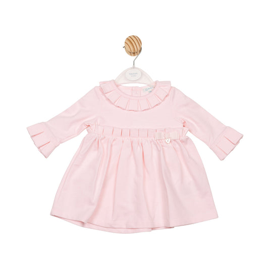 Pink Ribbon Pleat Dress