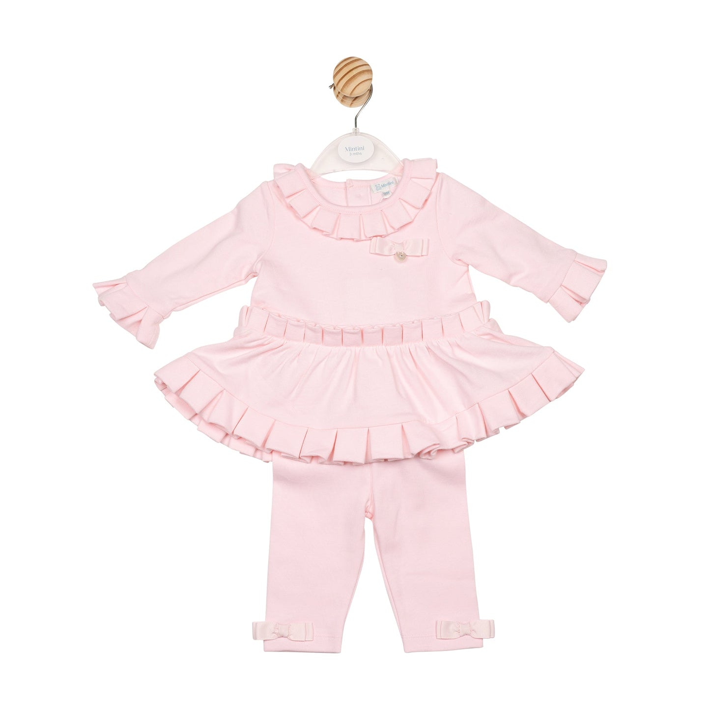 Pink Ribbon Pleat Tunic and Legging