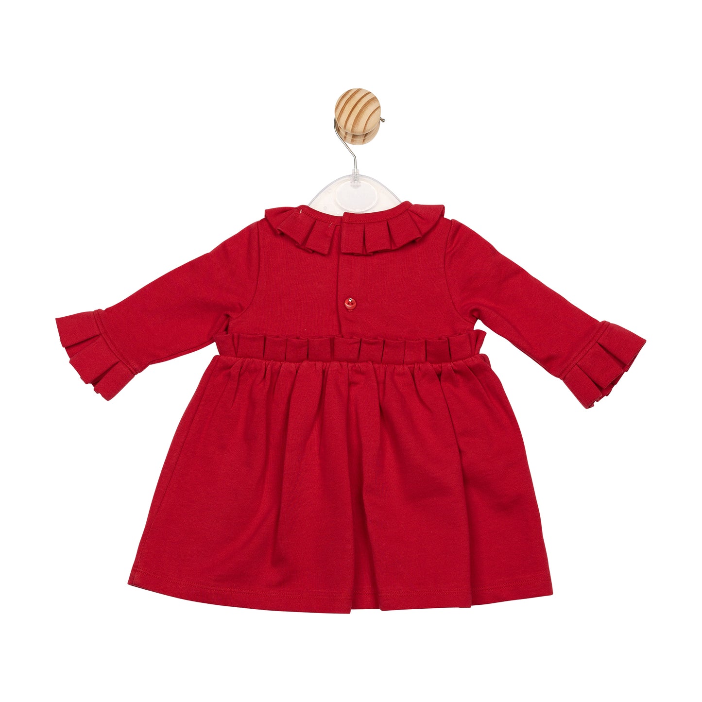 Red Ribbon Pleat Dress