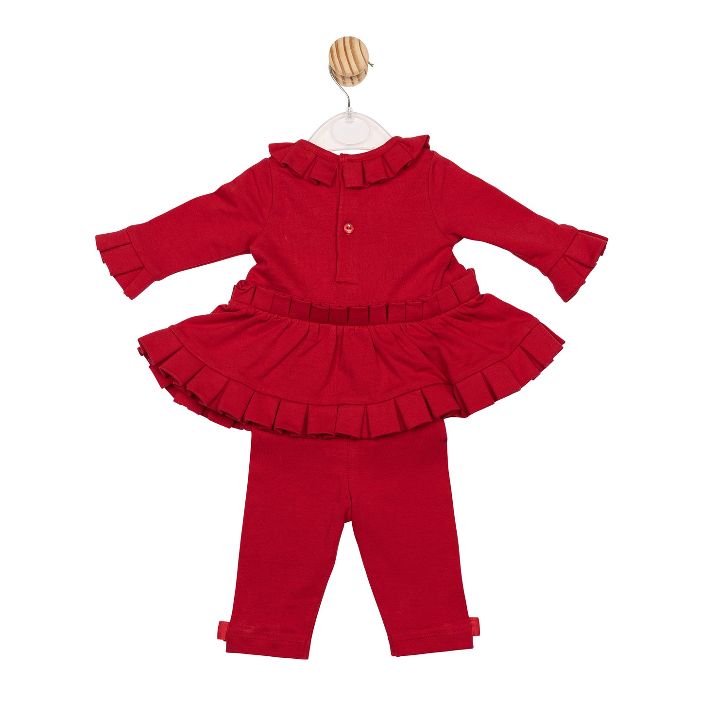 Red Ribbon Pleat Tunic and Legging