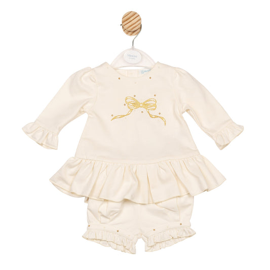 Vanilla Bow Top and Bloomer Short