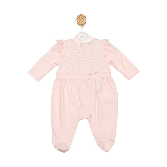 Blush Interlock Babygrow