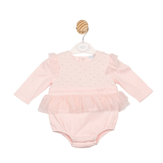 Blush Interlock Short Romper