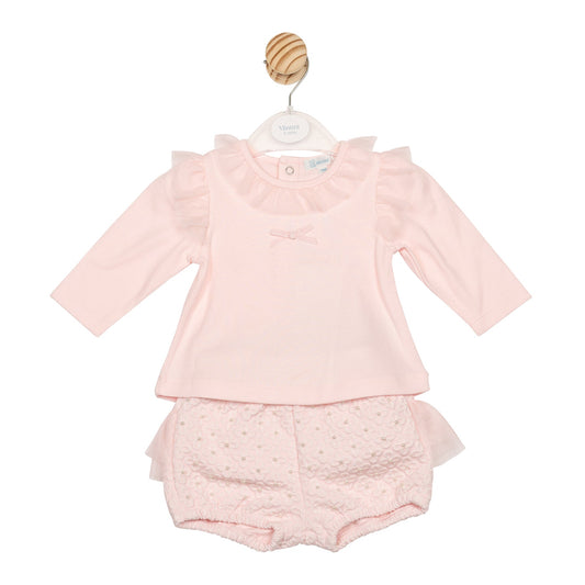 Blush Interlock Top and Bloomer