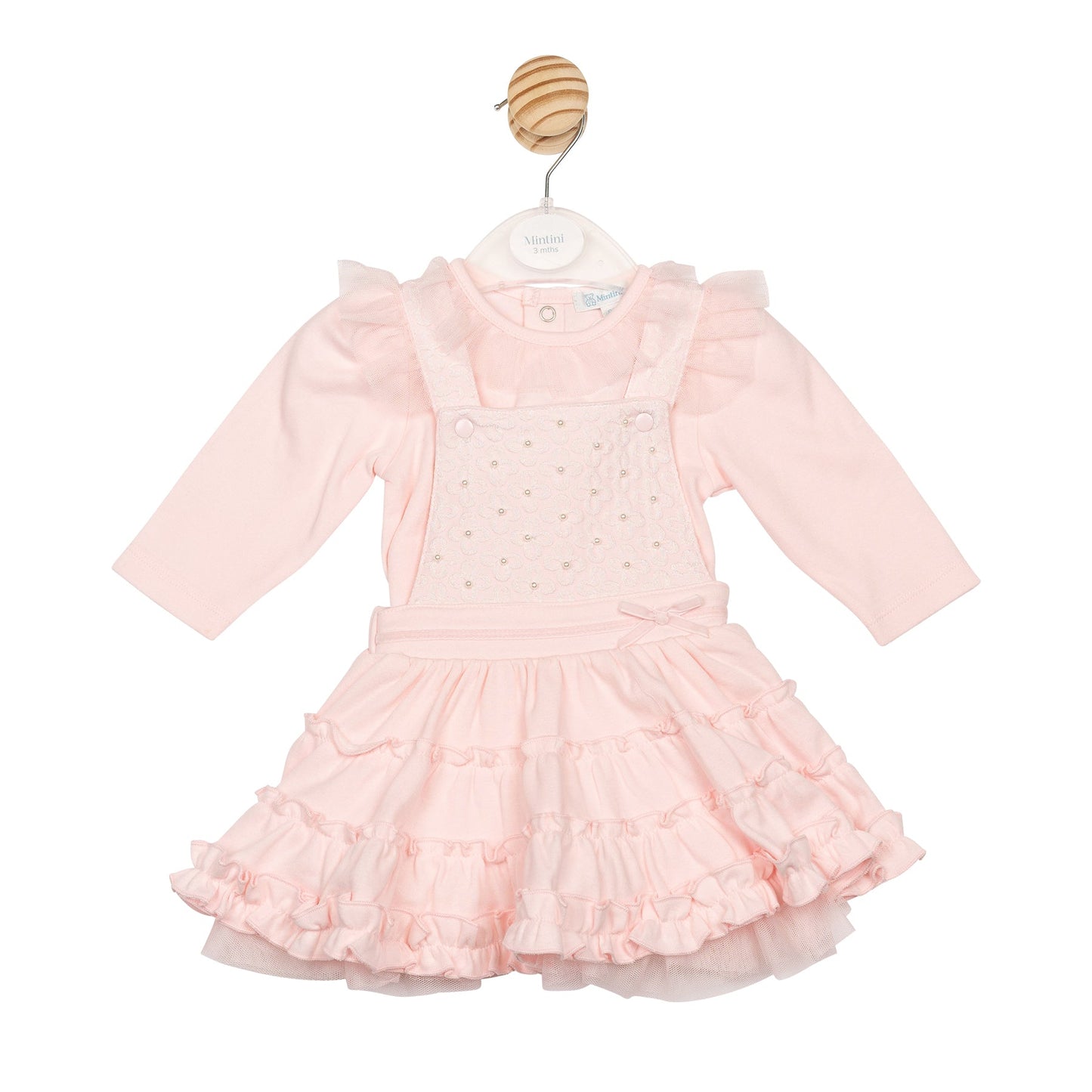 Blush Interlock Top and Pinafore Dress