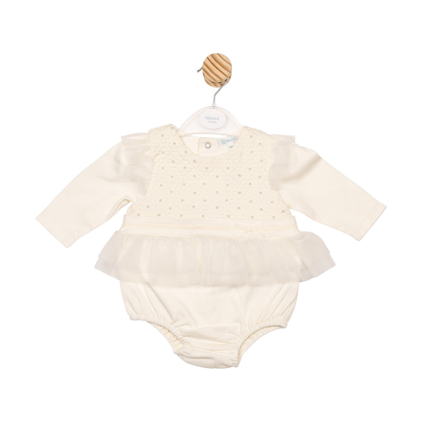 Ivory Interlock Short Romper