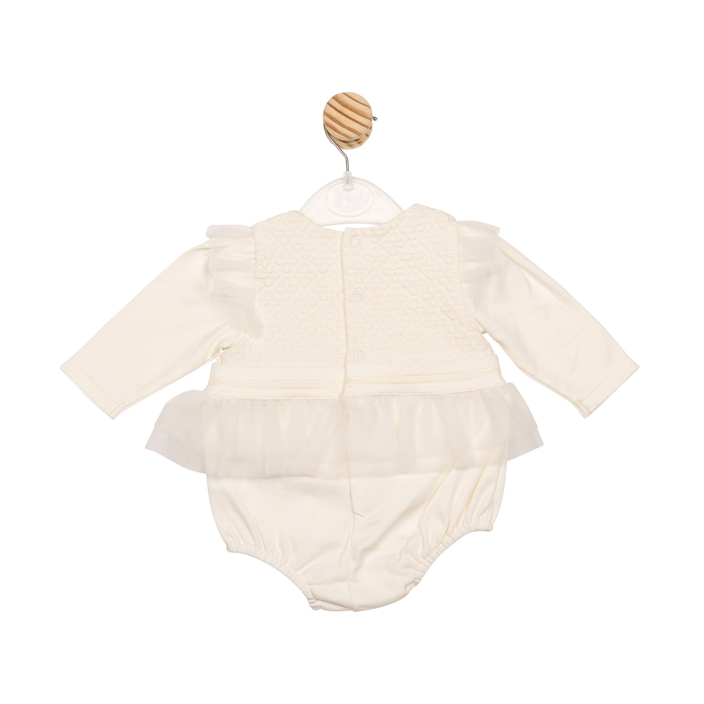 Ivory Interlock Short Romper