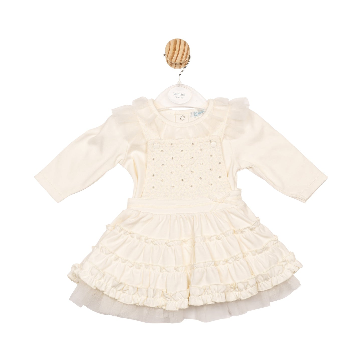 Ivory Interlock Top and Pinafore Dress