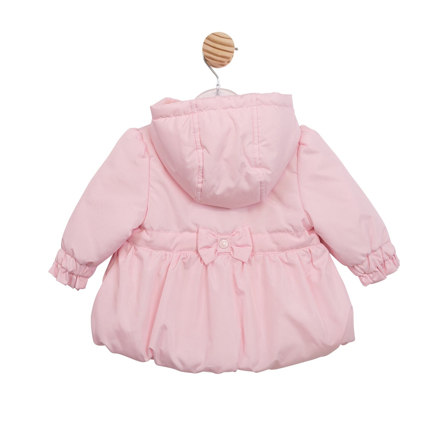 Pink Bubble Hem Coat