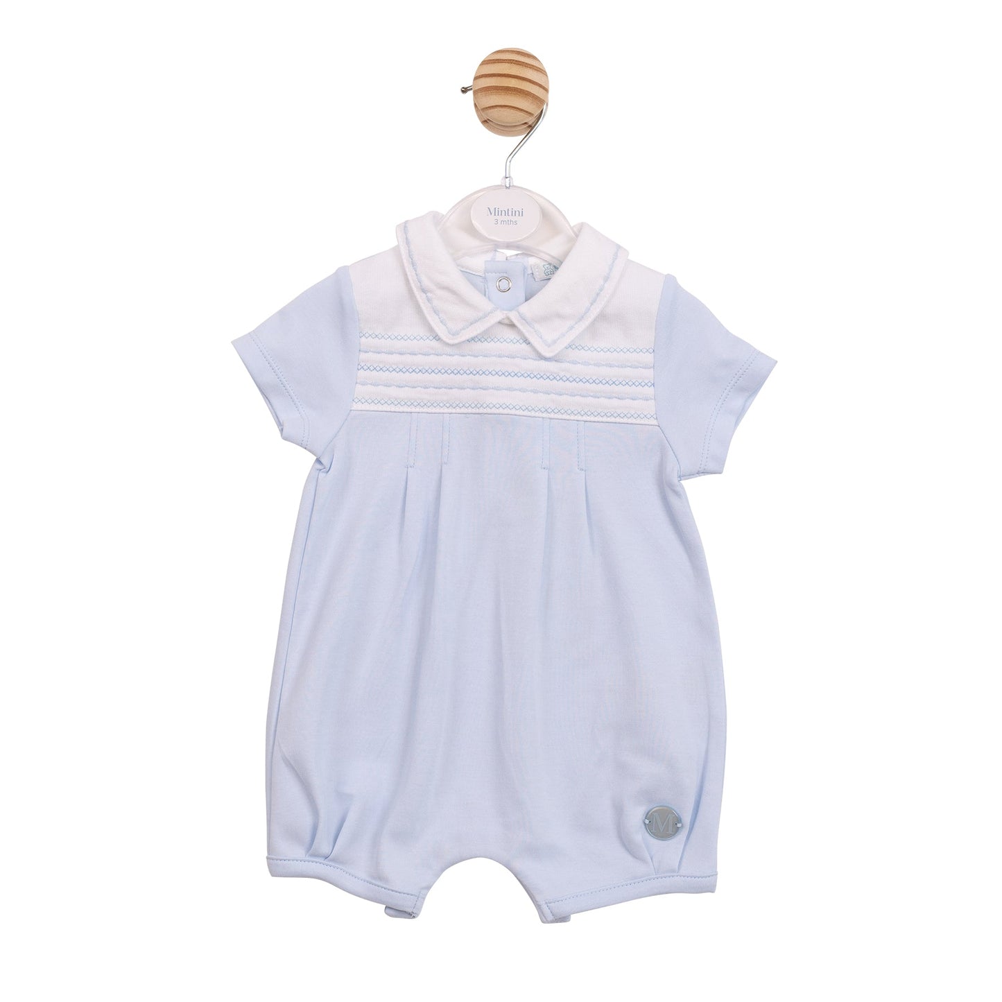 Blue Smocked Romper