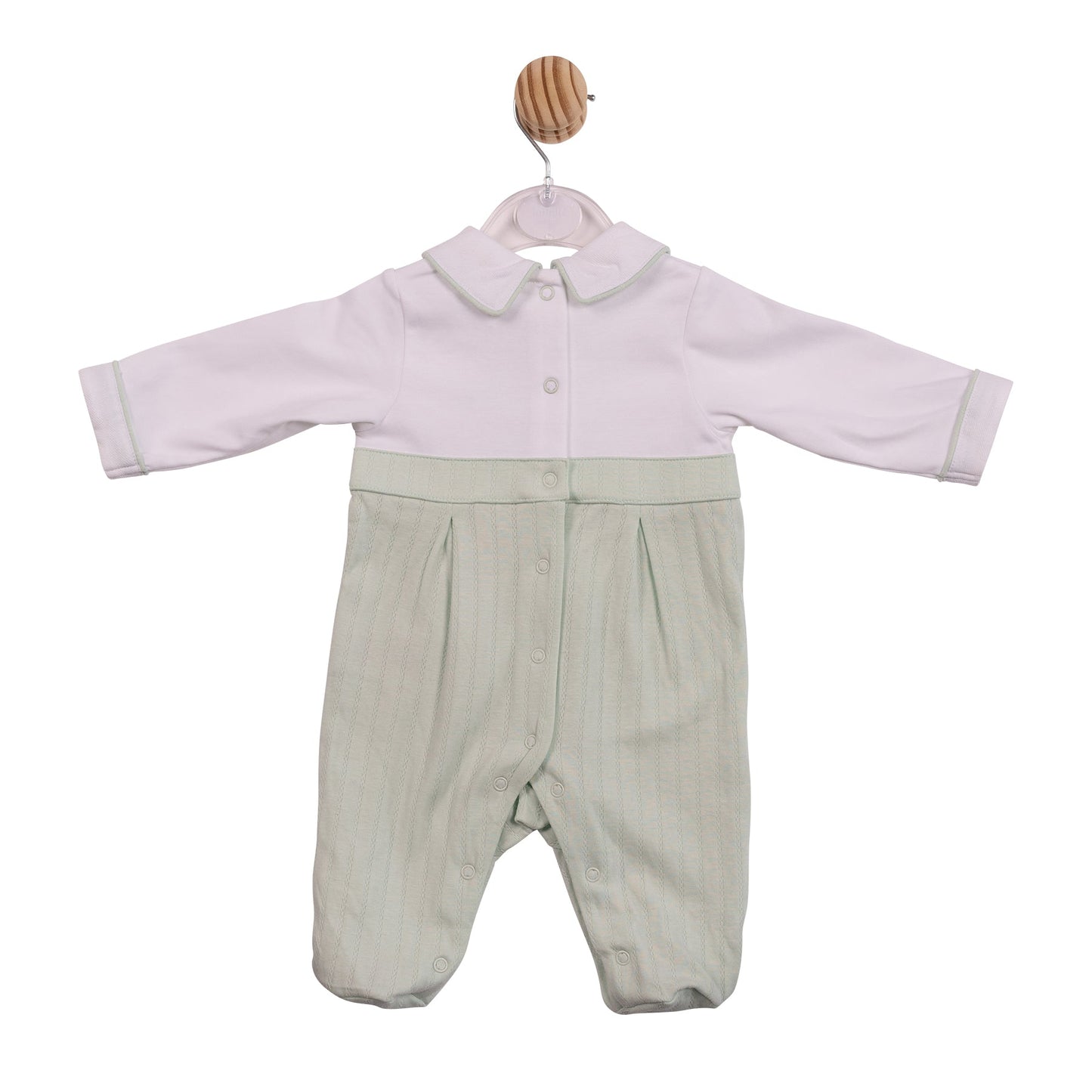 Sage Jacquard Babygrow