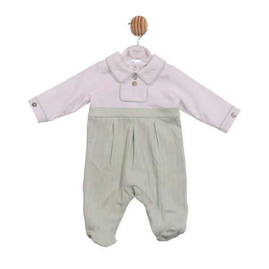 Sage Jacquard Babygrow