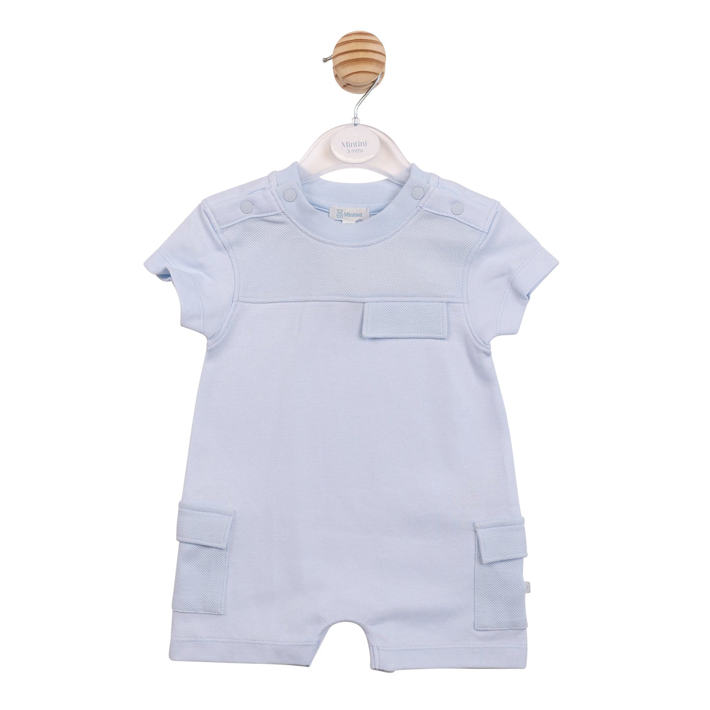 Blue Cargo Romper