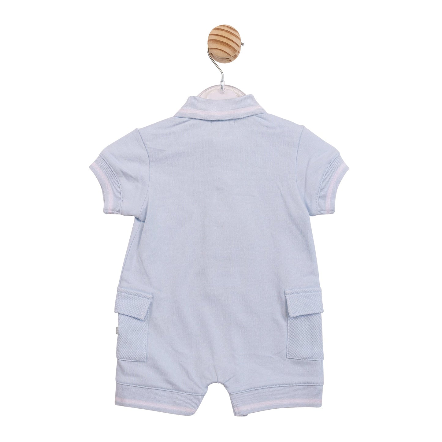 Blue Collared Cargo Romper