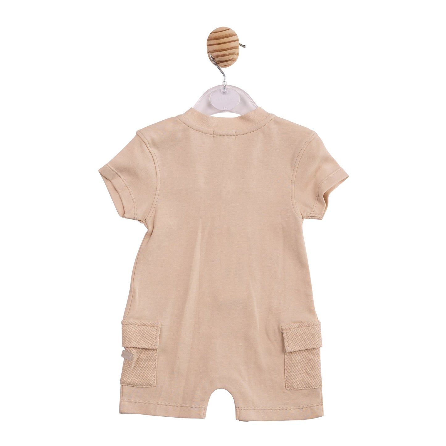 Beige Cargo Romper
