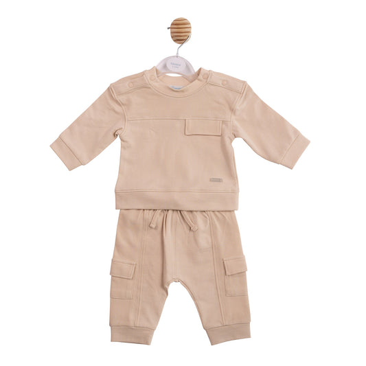Beige Cargo Tracksuit
