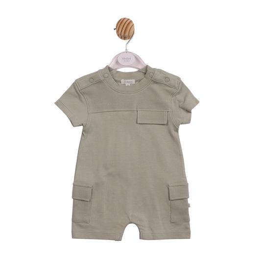 Sage Cargo Romper