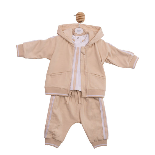 Beige Tape 3pc Tracksuit