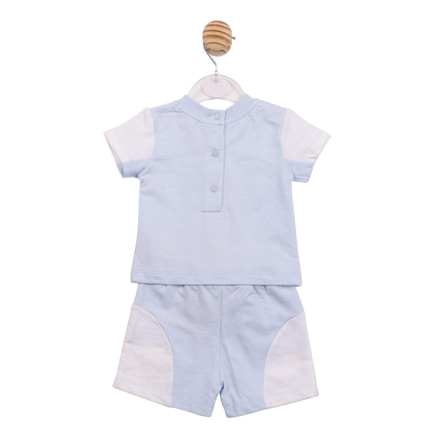 Blue Patchwork Top and Short Set