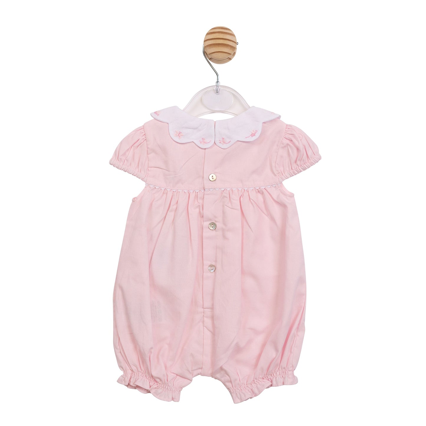 Pink Butterfly Collar Romper