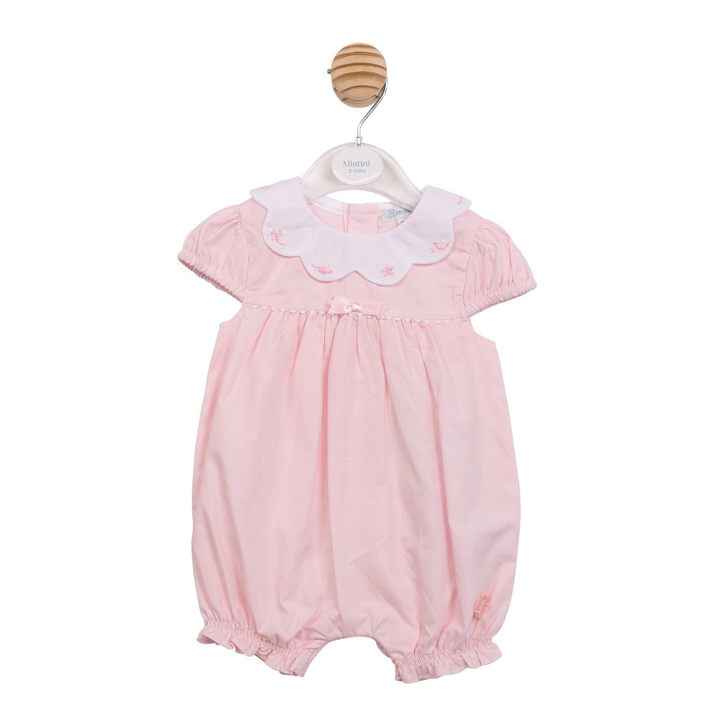 Pink Butterfly Collar Romper