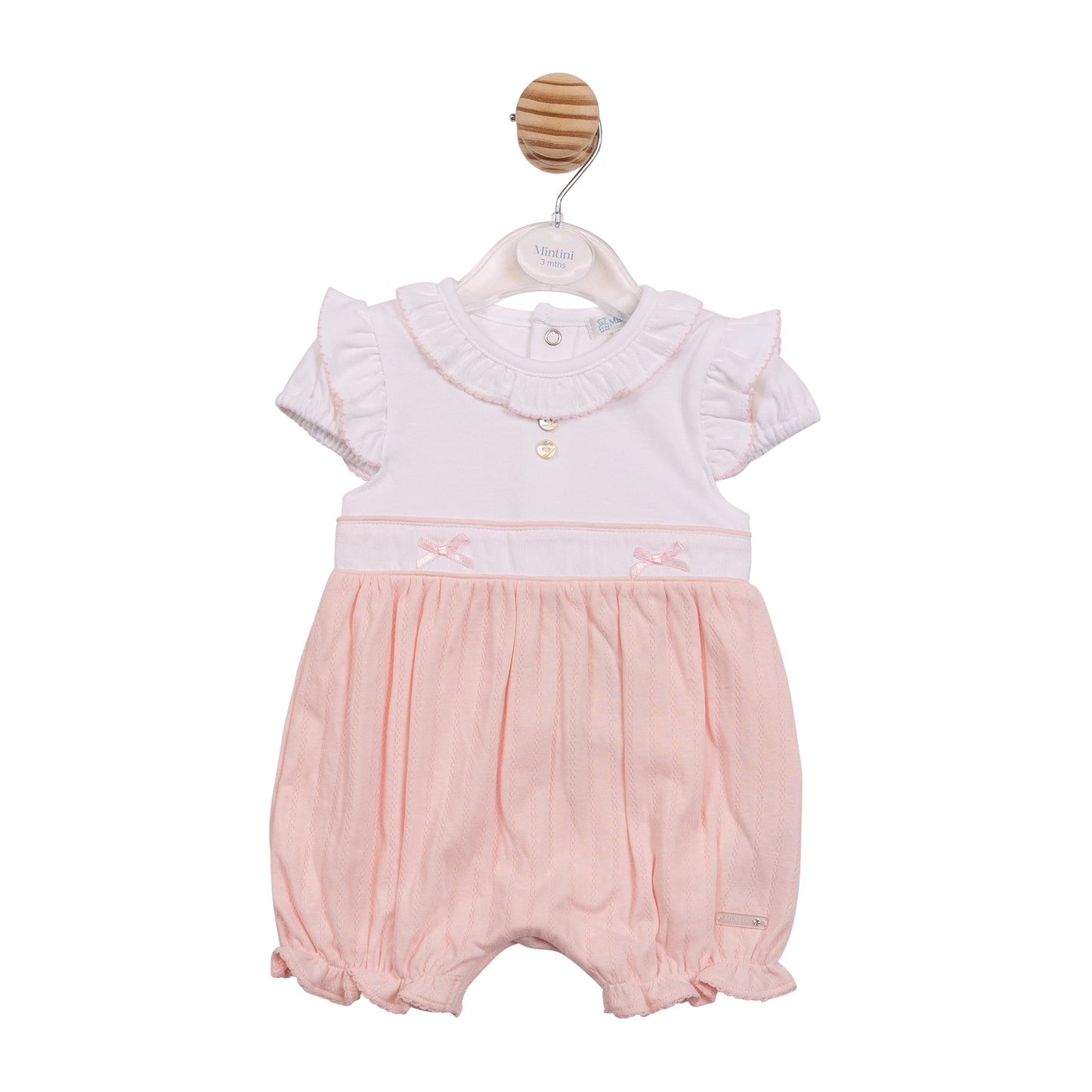Pink Jacquard Romper