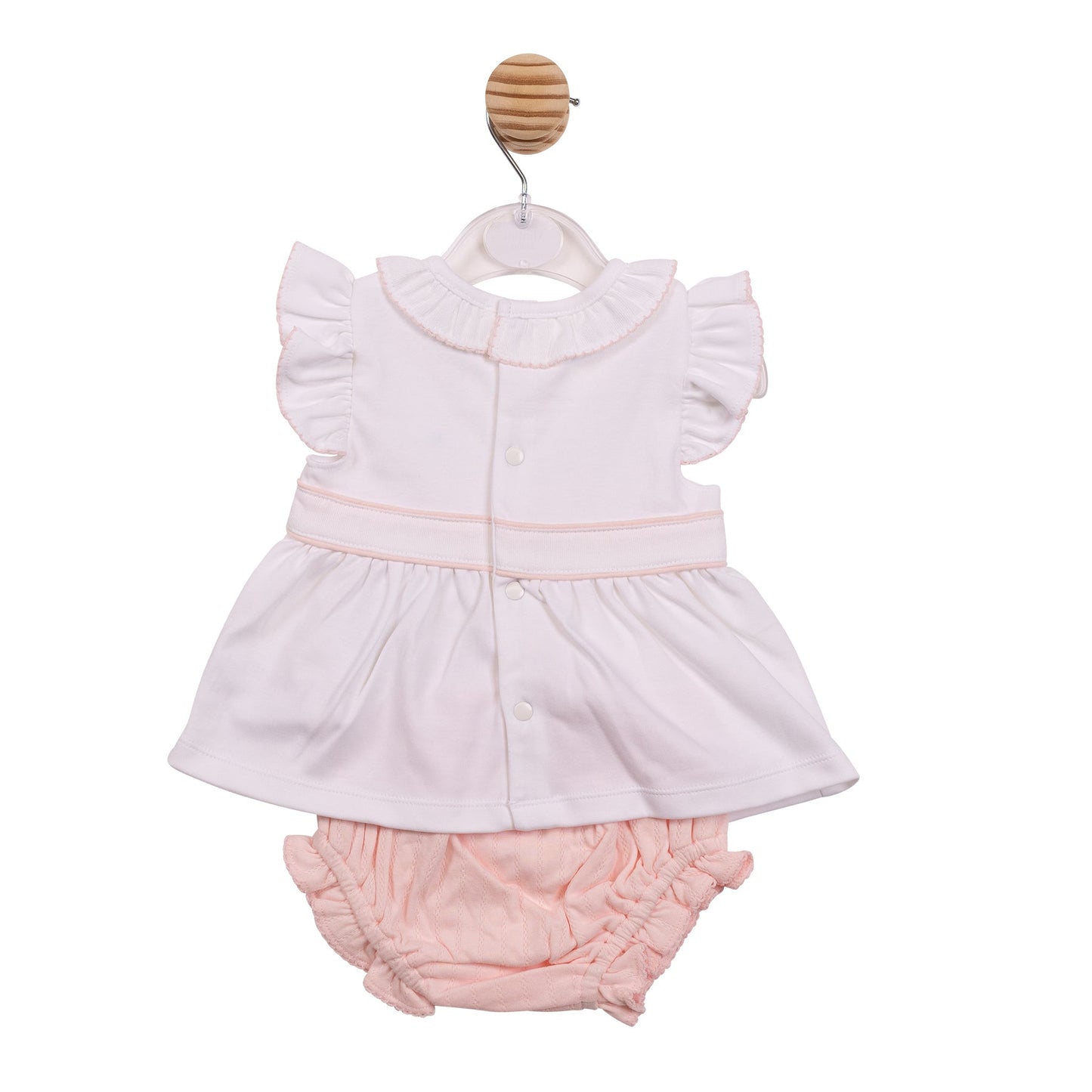 White and Pink Jacquard Top and Jam Pant