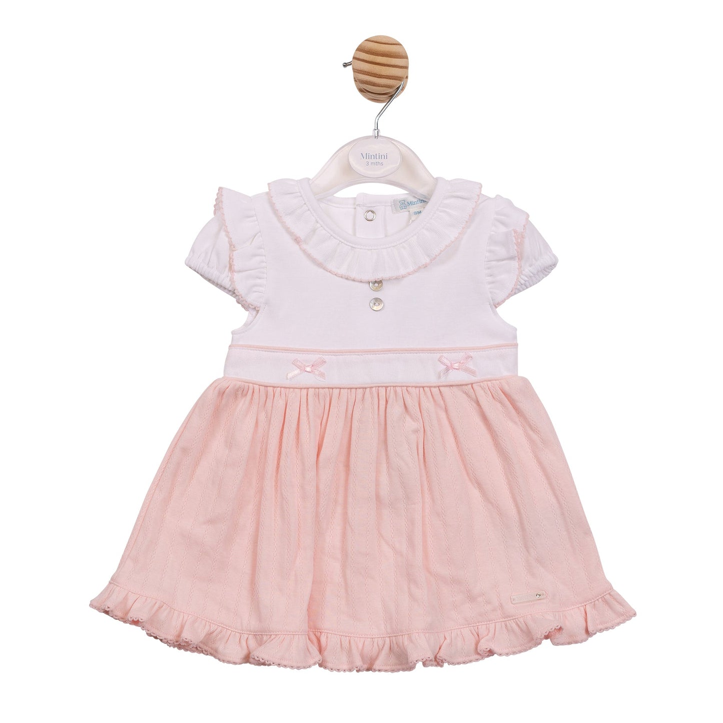 Pink Jacquard Dress