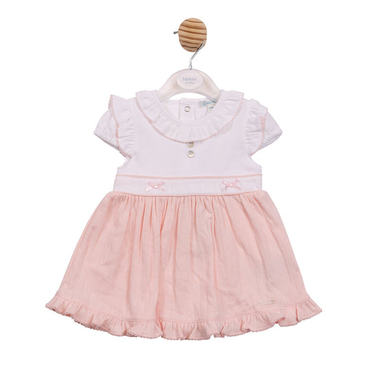 Pink Jacquard Dress