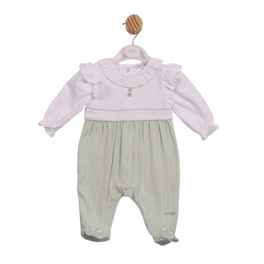 Sage Jacquard Babygrow