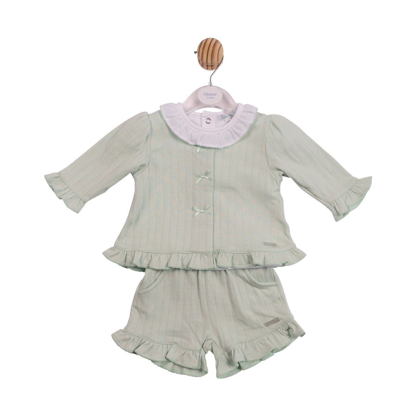 Sage Jacquard 3pc Short Set