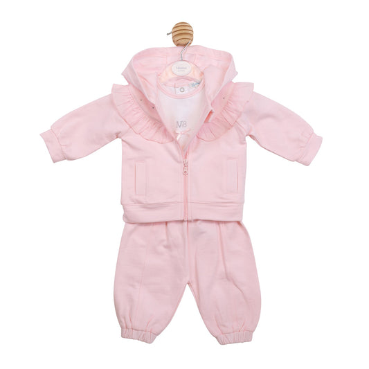 Pink Diamante 3pc Tracksuit