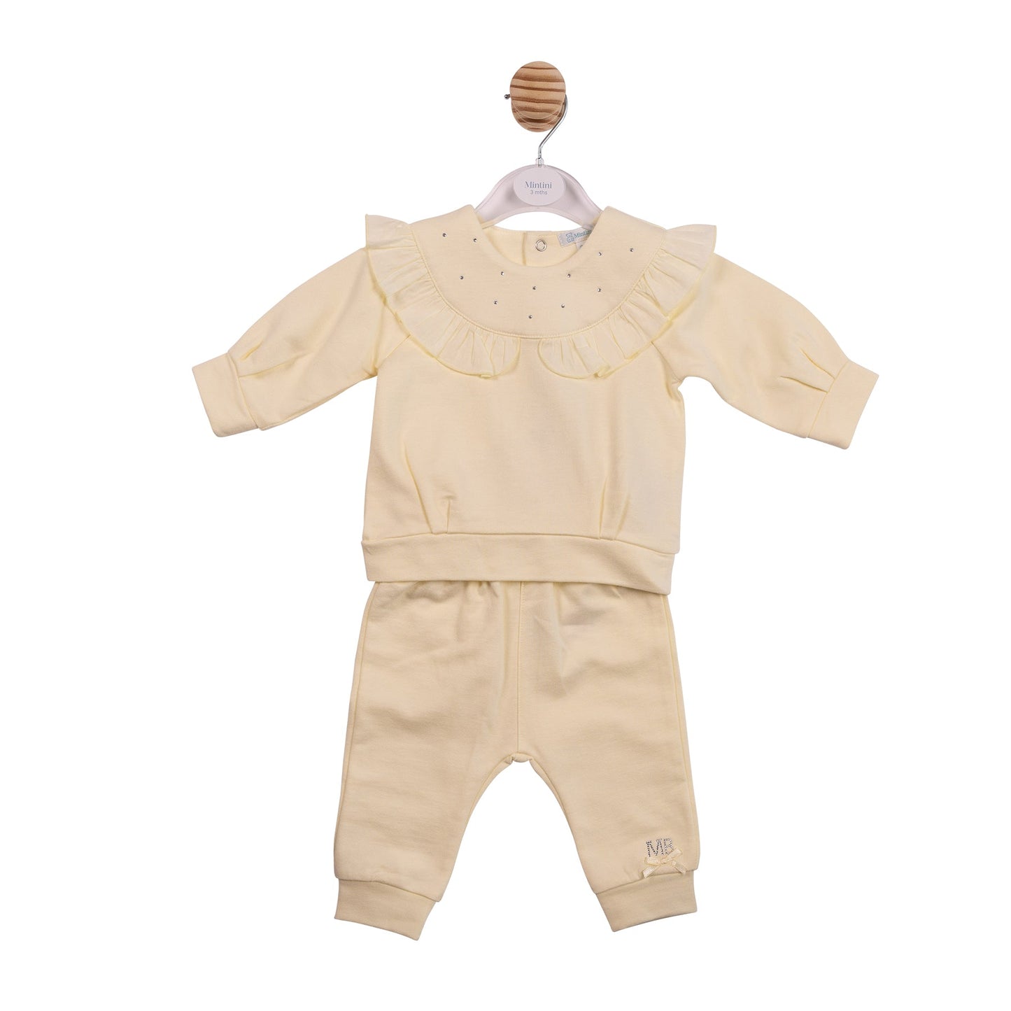 Yellow Diamante Tracksuit