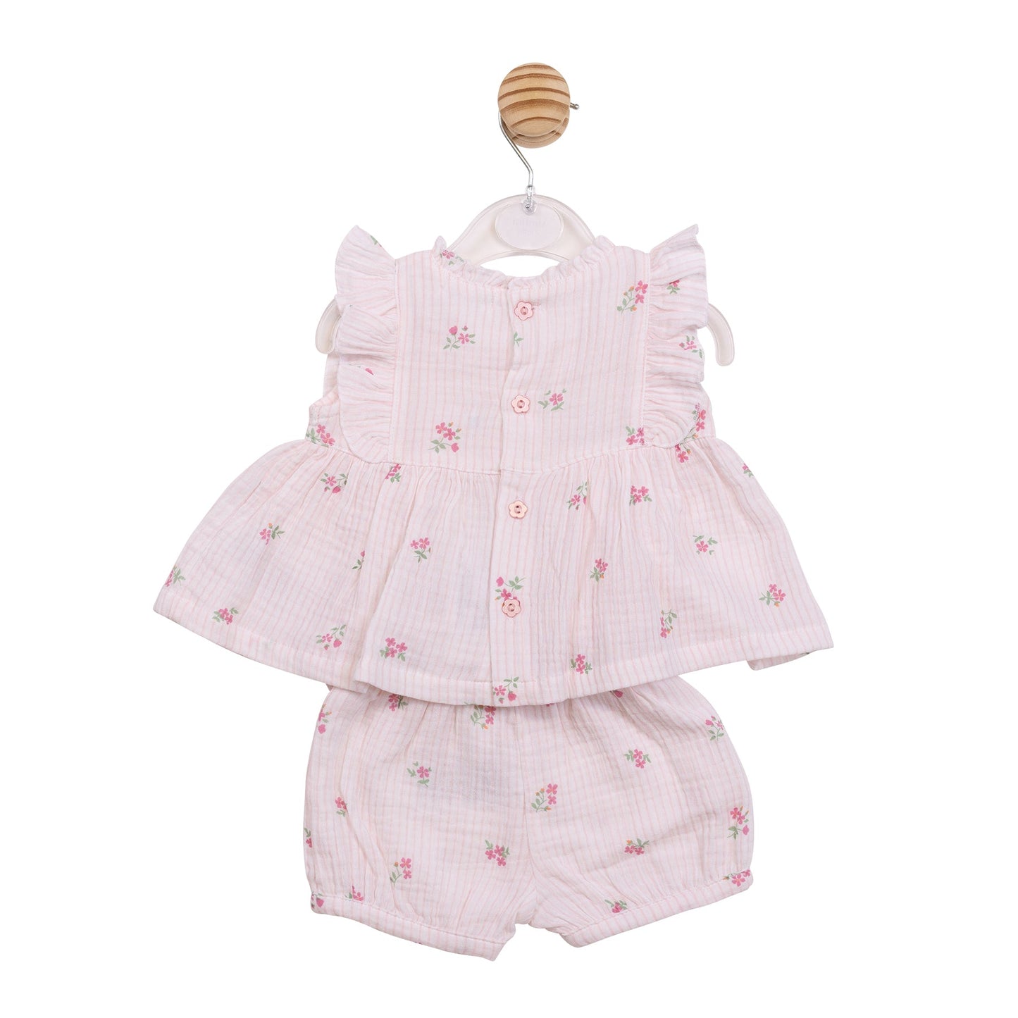 Flower Embroidered Top and Bloomers