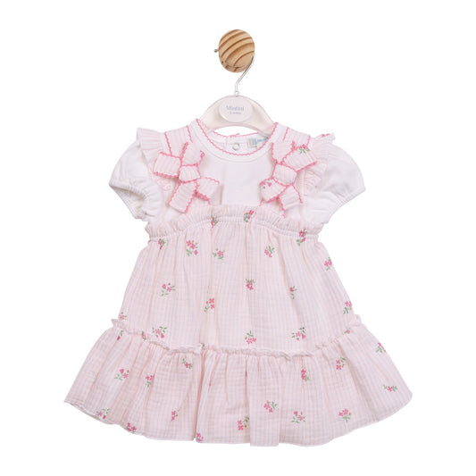 Flower Embroidered Pinafore