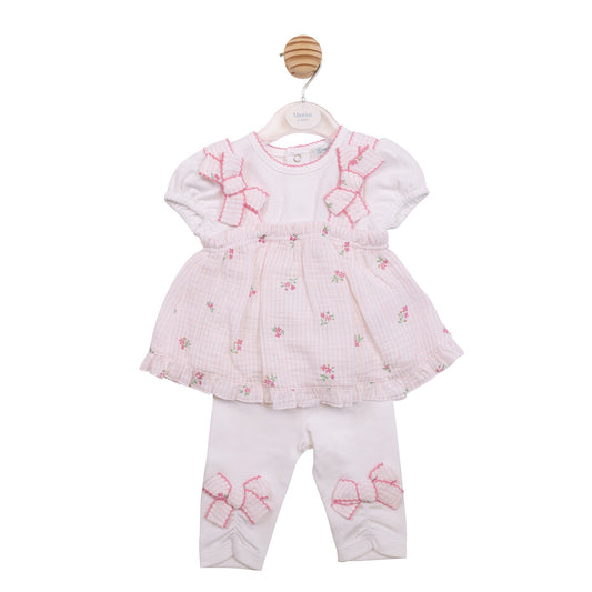 Flower Embroidered Top and Legging