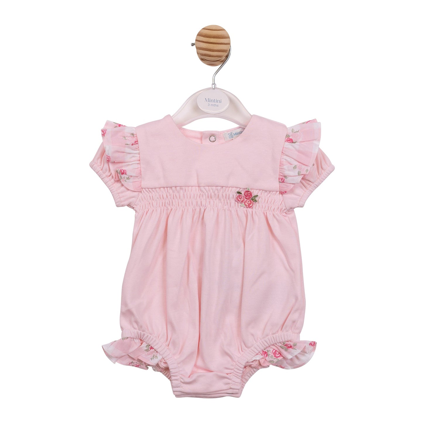 Pink Gingham Romper