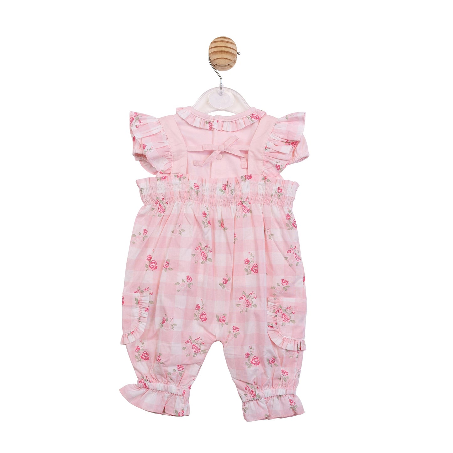 Pink Gingham Dungaree