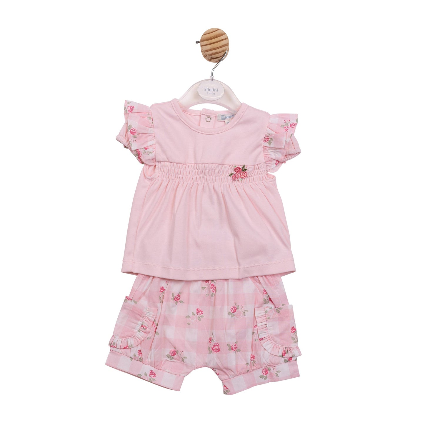 Pink Gingham Top and Bloomer Short