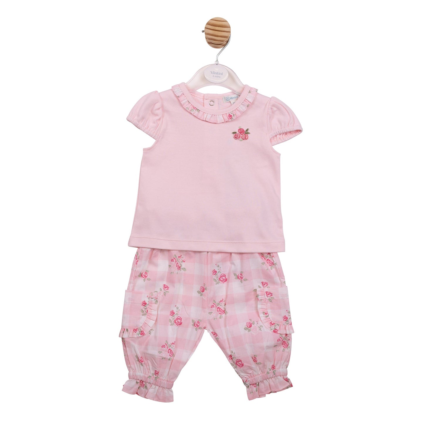 Pink Gingham Top and Trouser