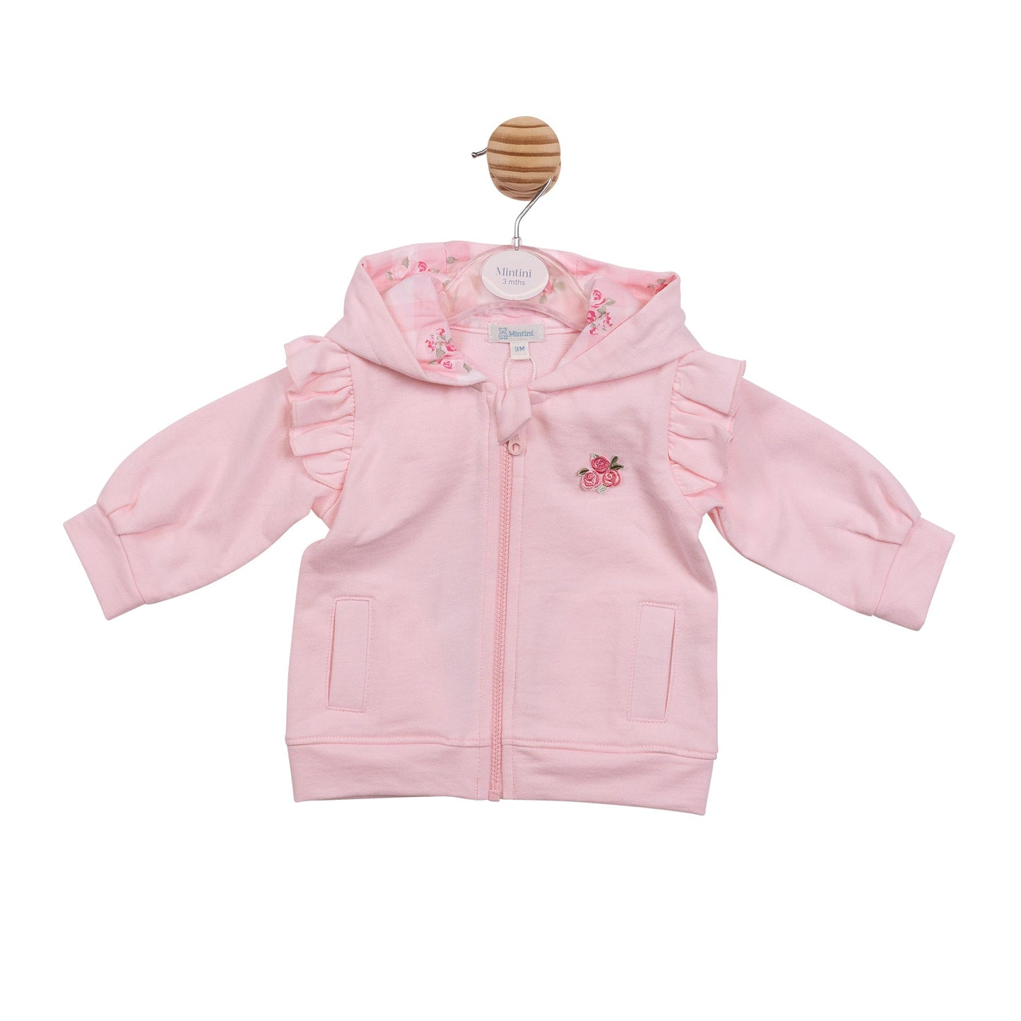 Pink Gingham Cardigan