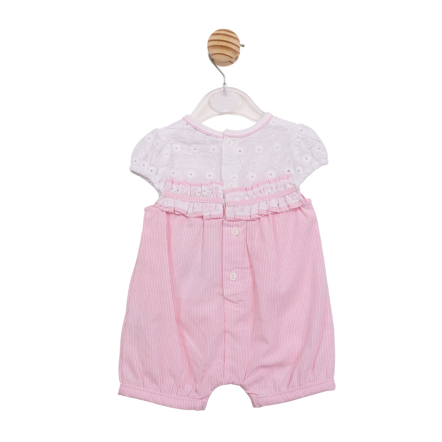 Pink Pinstripe Romper