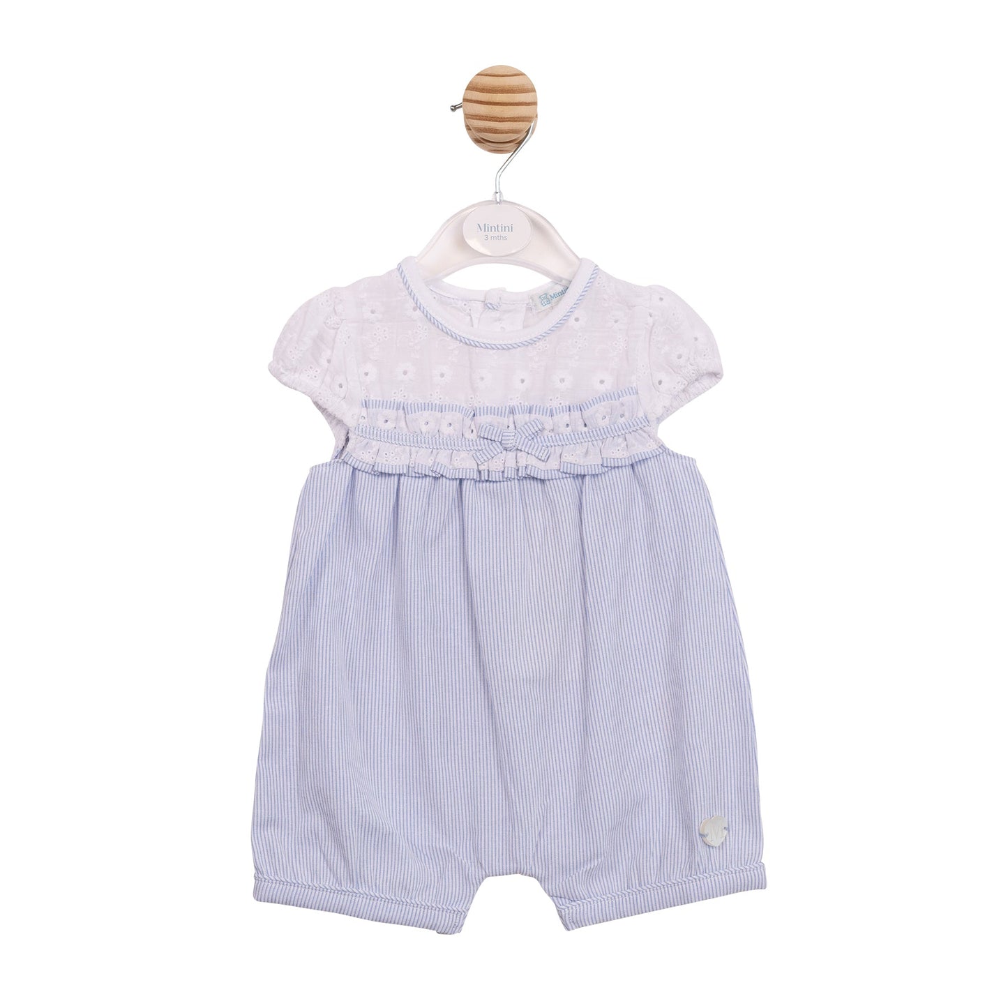 Blue Pinstripe Romper
