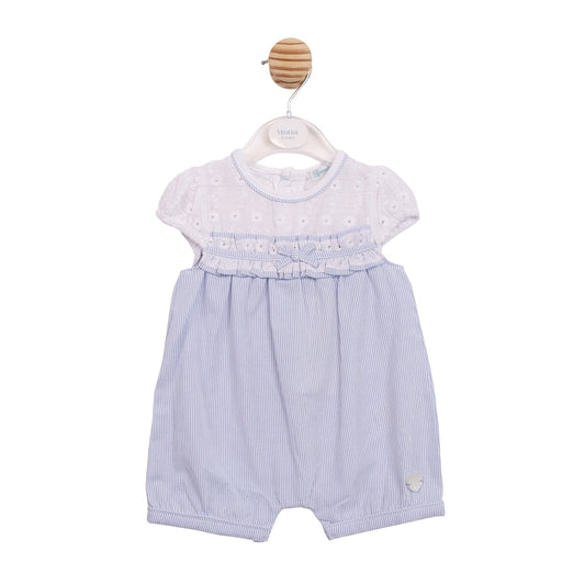 Blue Pinstripe Romper
