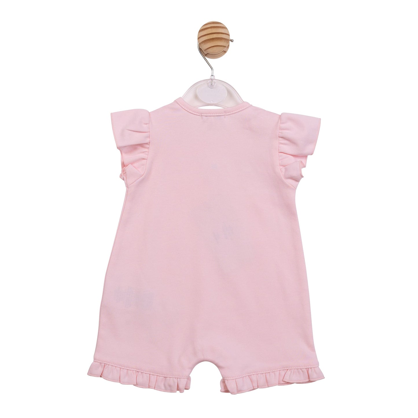 Pink Applique Flower Romper