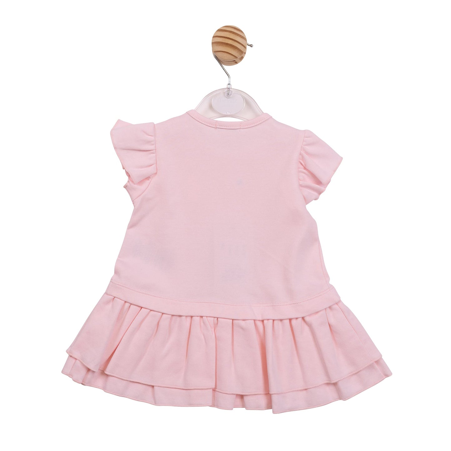 Pink Applique Flower Dress