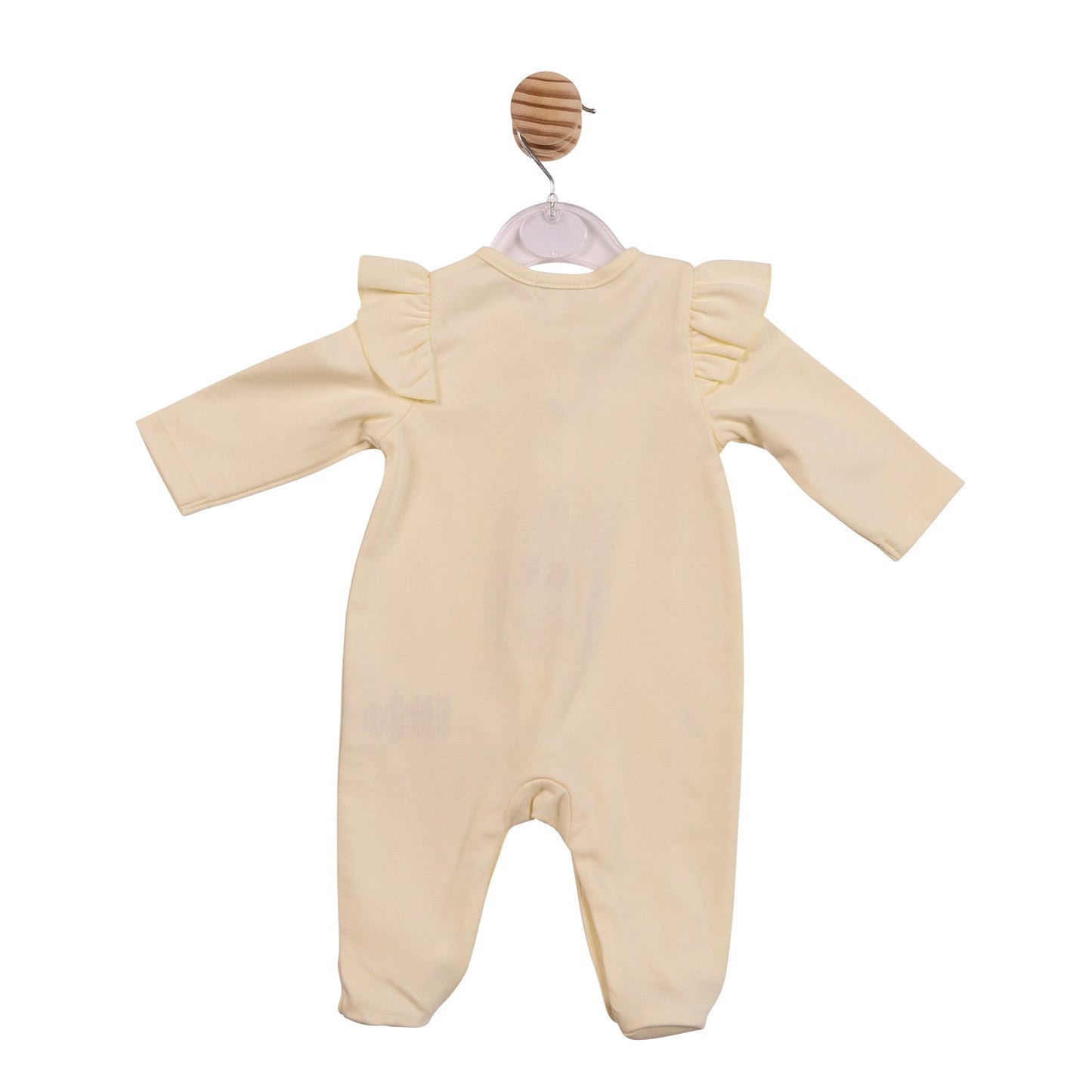 Yellow Applique Flower Babygrow