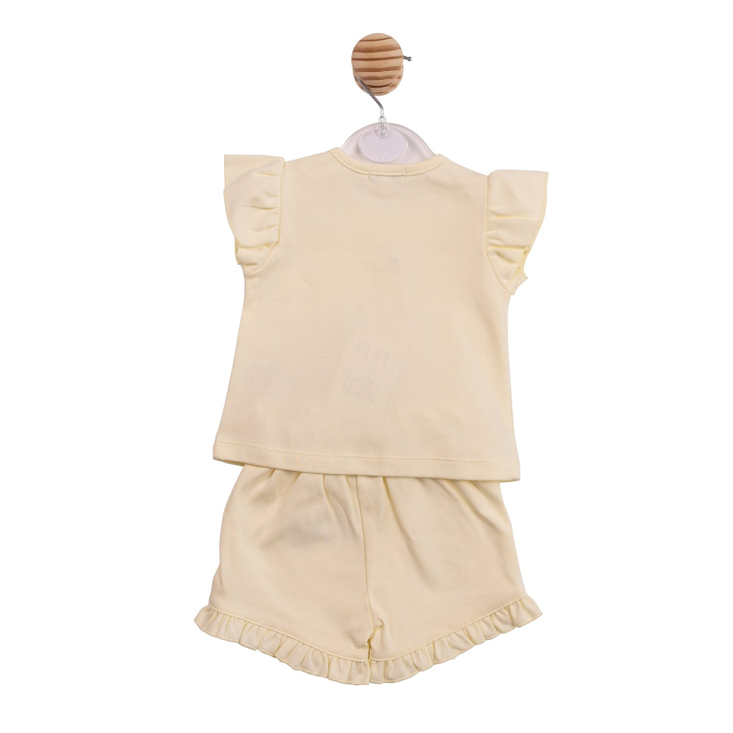 Yellow Applique Flower Top and Short