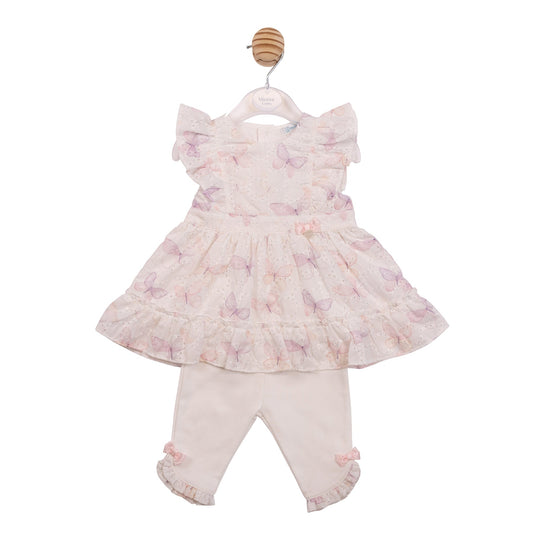 Watercolour Butterfly Dress and Leggings