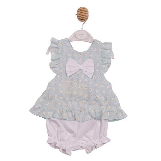 Blue Dasiy Top and Blomer Short